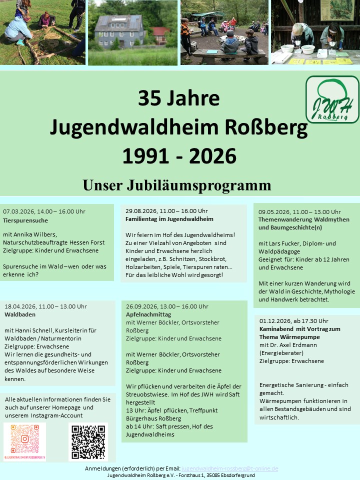 JWH Jubiläum 35 Jahre Plakat